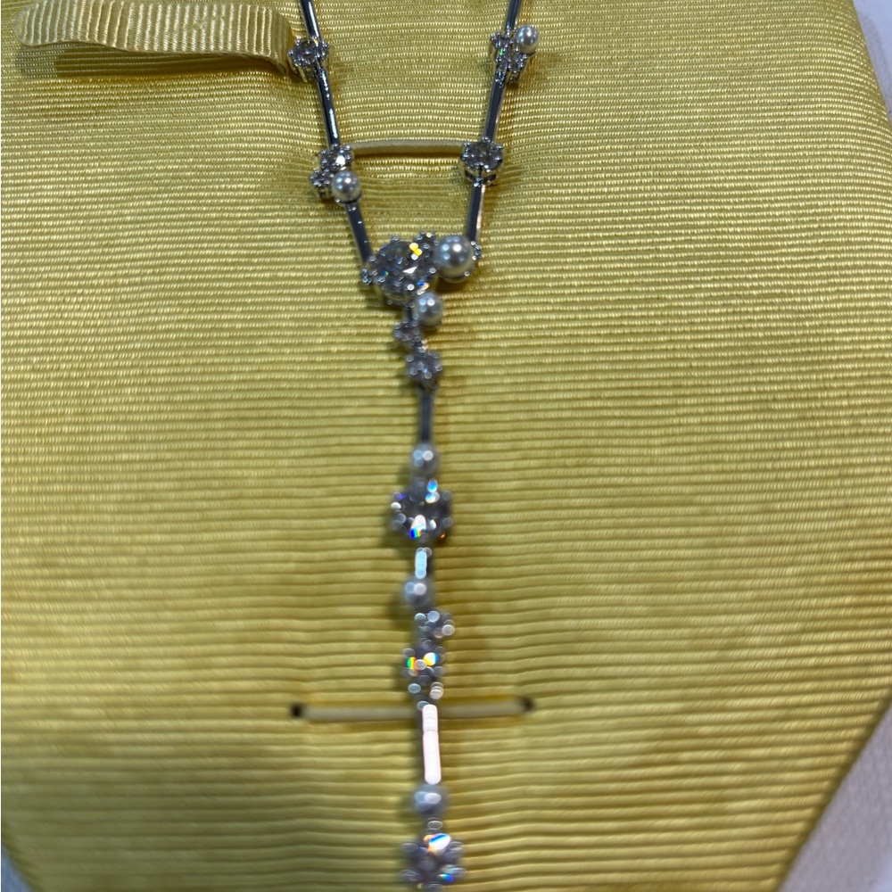 Swarovski Silver Necklace with Sparkling Crystals